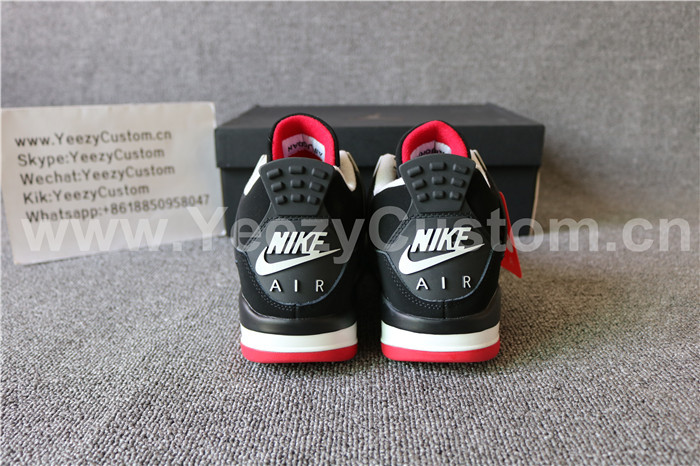 Authentic Air Jordan 4 OG ’89 Bred(Nike Logo On Back)