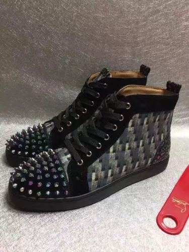 Super High End Christian Louboutin Flat Sneaker High Top(With Receipt) - 0028