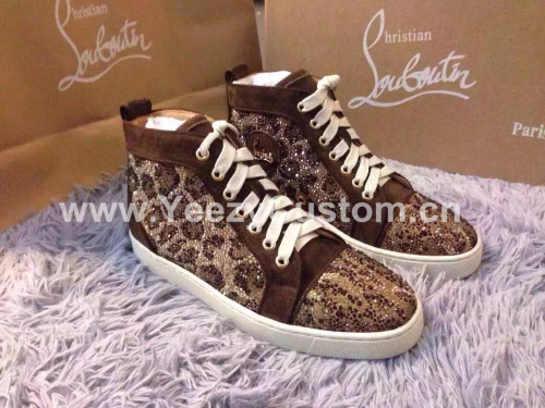 Super High End Christian Louboutin Flat Sneaker High Top(With Receipt) - 0015