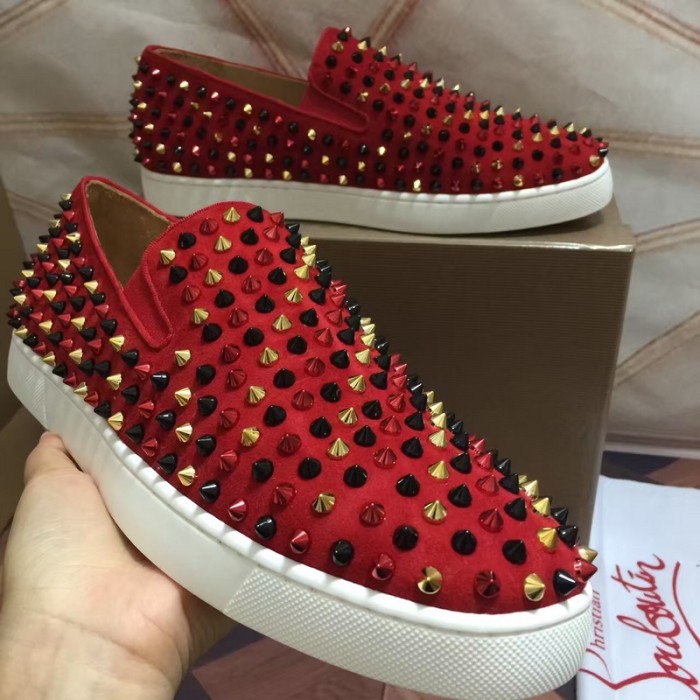 Super High End Christian Louboutin Flat Sneaker Low Top(With Receipt) - 0035