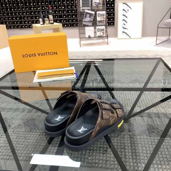 LV Slippers Men Shoes 0018（2022）