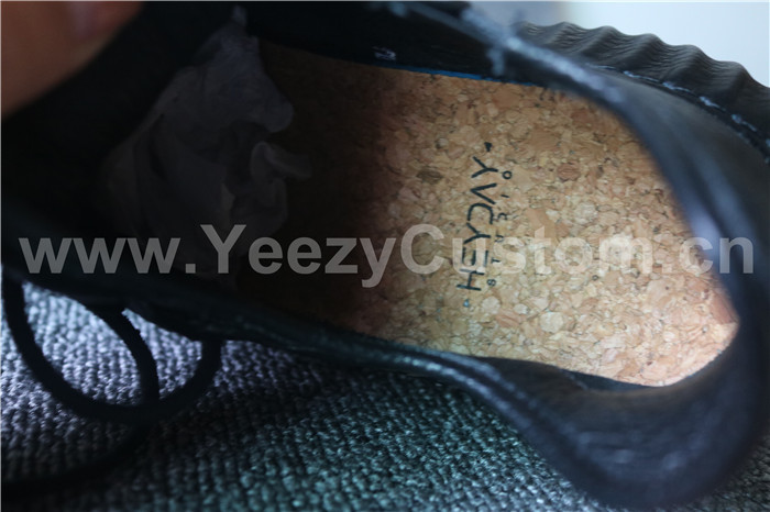 Authentic Adidas Yeezy Boost 350 Custom Made Black