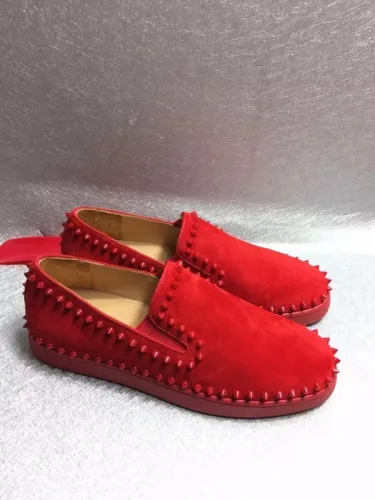Super High End Christian Louboutin Flat Sneaker Low Top(With Receipt) - 0004