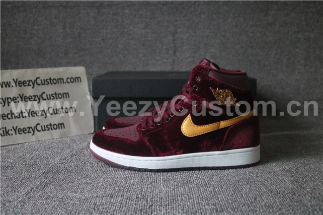 Authentic Air Jordan 1 Retro GS Velet