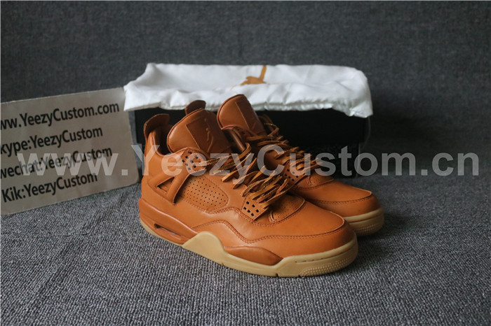 Authentic Air Jordan 4 Premium Wheat