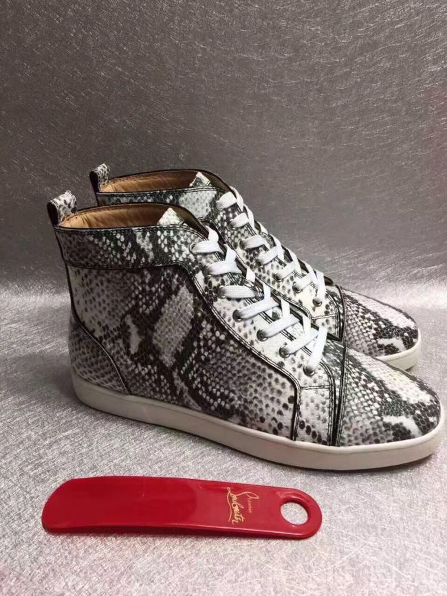 Super High End Christian Louboutin Flat Sneaker High Top(With Receipt) - 0033