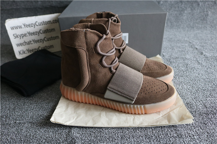 Authentic Adidas Yeezy Boost 750 Light Brown GS