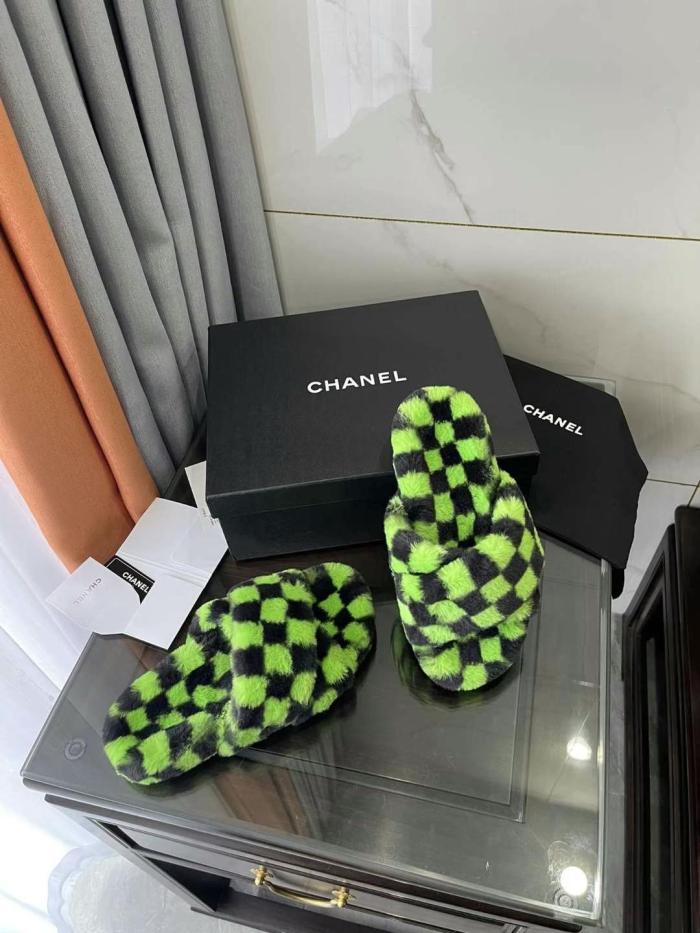 Chanel Hairy slippers 0030 (2021)