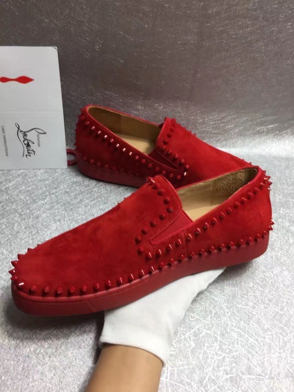 Super High End Christian Louboutin Flat Sneaker Low Top(With Receipt) - 0004