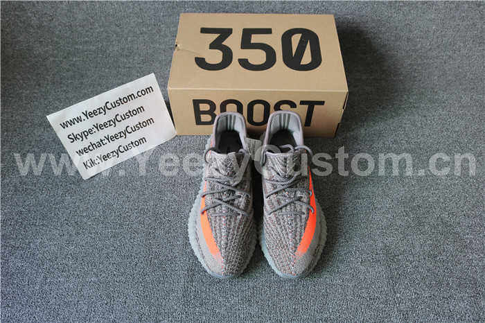 Authentic Adidas Yeezy Boost Sply 350 V2 Grey Orange