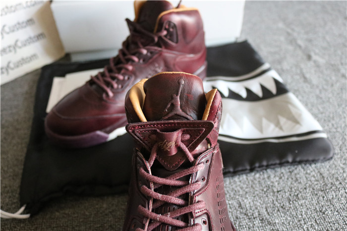 Authentic Air Jordan 5 Premium Wine