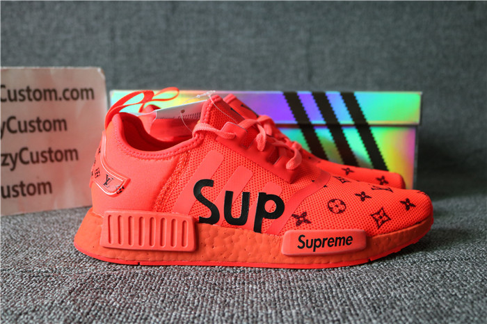 Authentic Adidas X Supreme X LV Red NMD