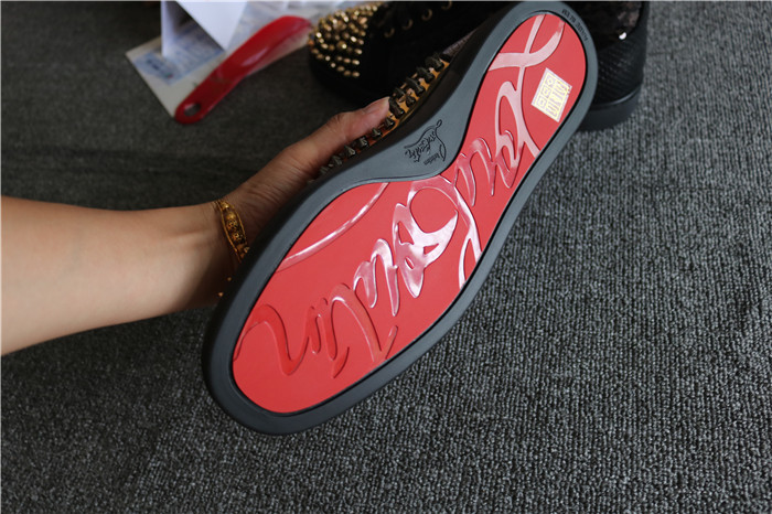 Super High End Christian Louboutin Flat Sneaker High Top(With Receipt) - 0176