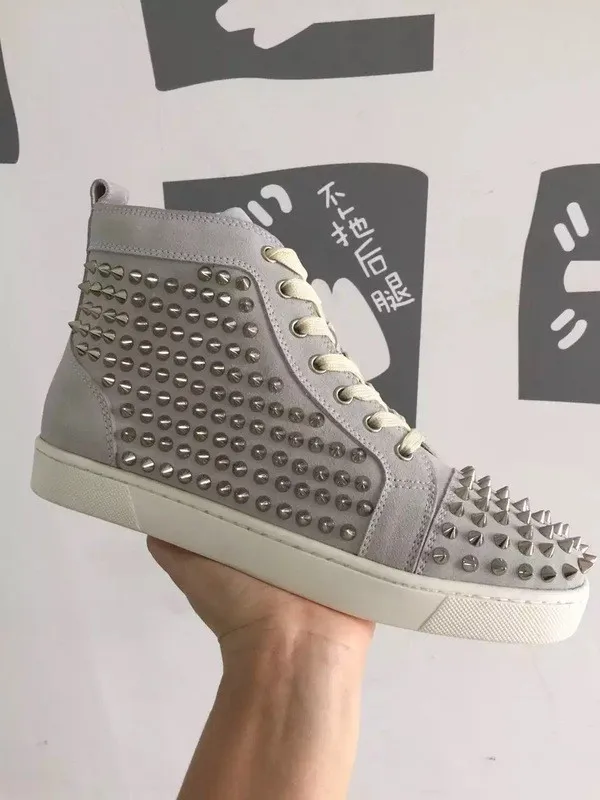 Super High End Christian Louboutin Flat Sneaker High Top(With Receipt) - 0073
