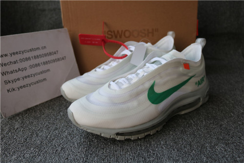 Authentic Nike Air Max 97 Off White OG White Green