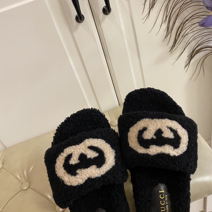Gucci Hairy slippers 004（2021)