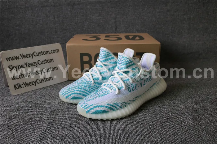 Authentic Adidas Yeezy 350 Boost White Blue