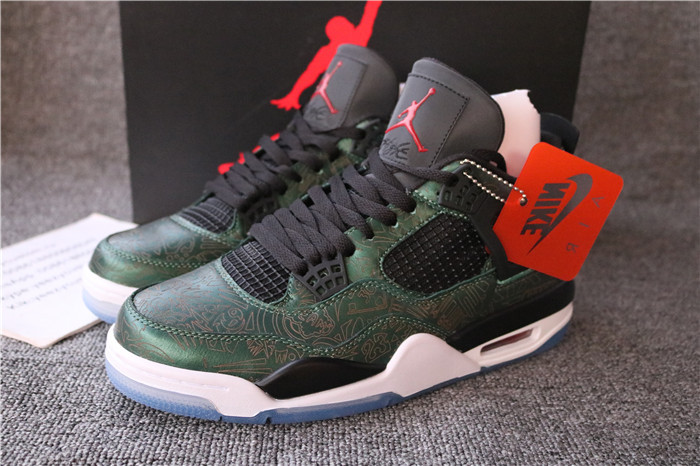 Authentic Air Jordan 4 “Laser” Green