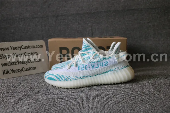 Authentic Adidas Yeezy 350 Boost White Blue