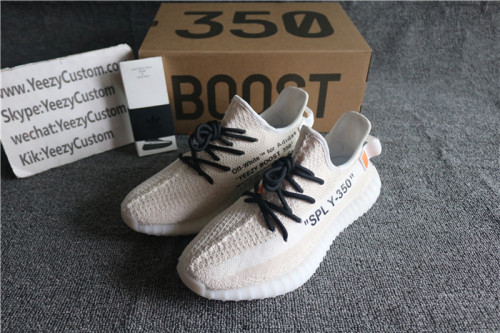 Authentic Adidas Yeezy Boost 350 V2 Off White GS