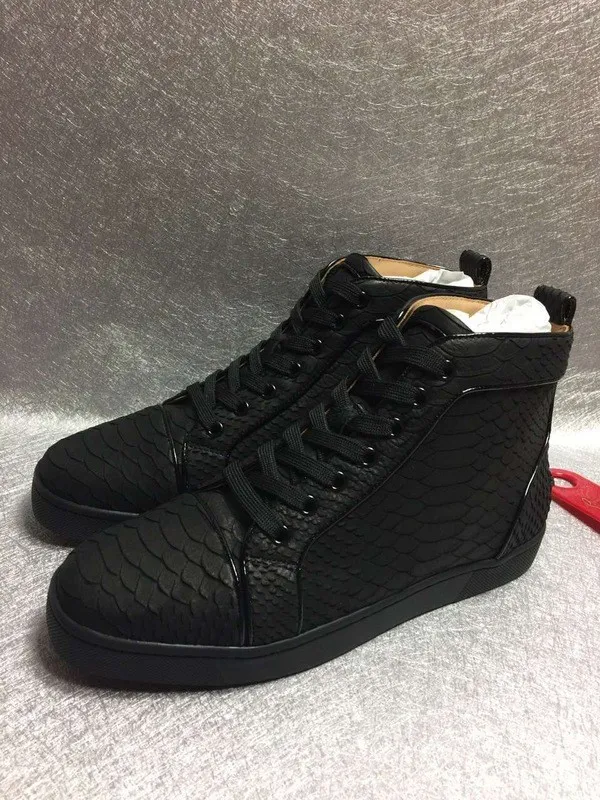 Super High End Christian Louboutin Flat Sneaker High Top(With Receipt) - 0054