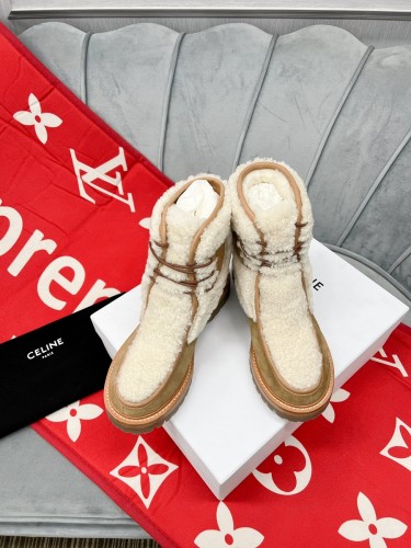 Celine Hairy slippers Women Shoes 003（2021）