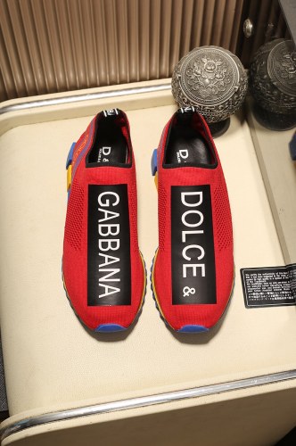 Dolce&Gabbana Studded Suede & Nylon Men and Women Sneakers-041