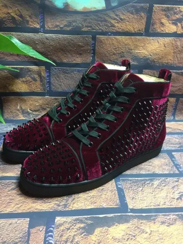 Super High End Christian Louboutin Flat Sneaker High Top(With Receipt) - 0143