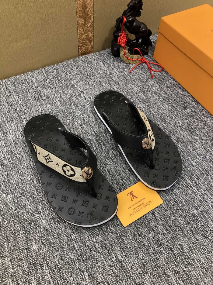 LV Slipper men Shoes 004（2021）