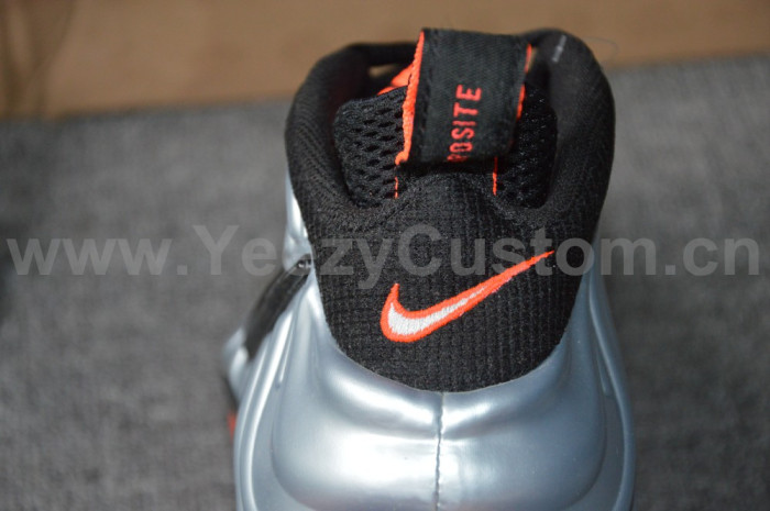 Authentic Nike Air Foamposite One Silver Red