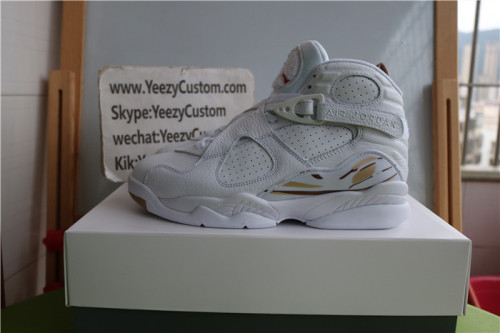 Authentic Air Jordan 8 Retro White OVO