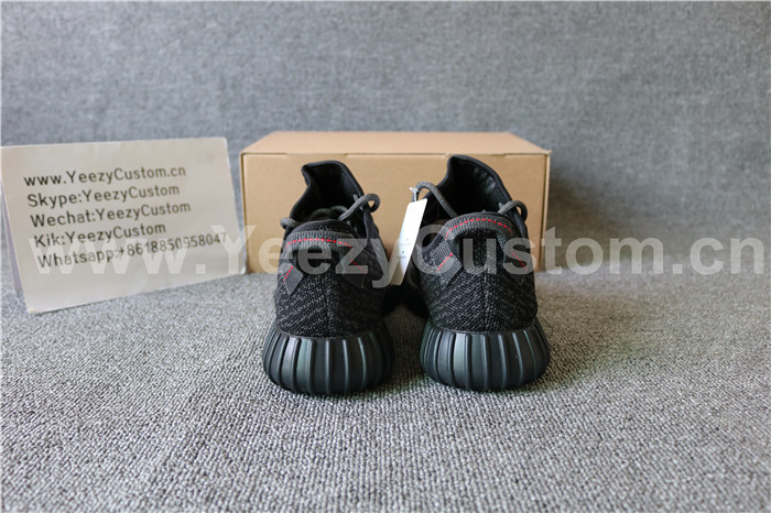 Authentic Adidas Yeezy Boost 350 Pirate Black(Mirrored)