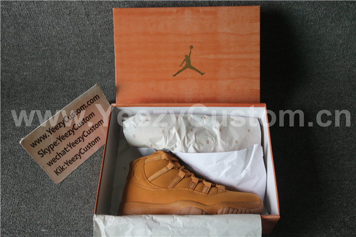 Authentic Air Jordan 11  Wheat