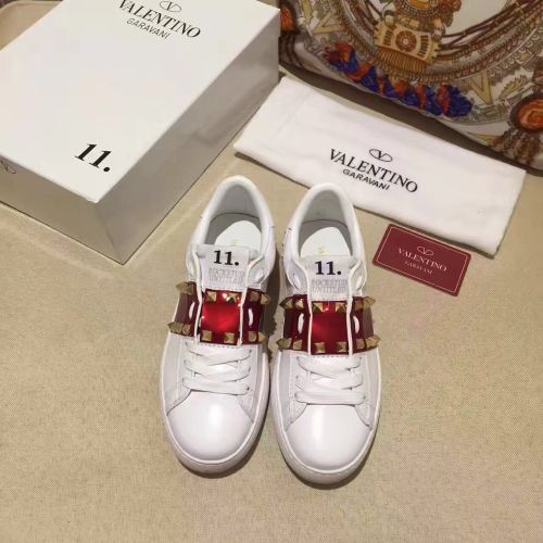 Super High End Valentino Low Top Flat Sneaker Men and Women-015