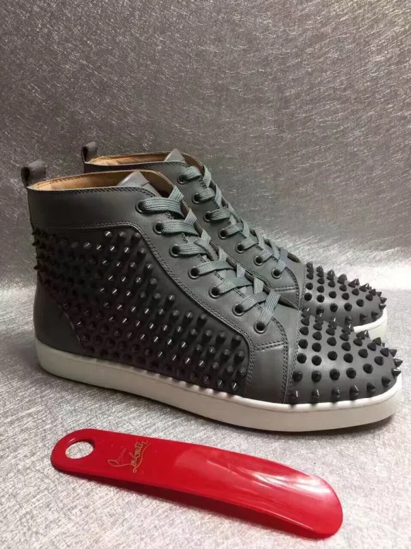 Super High End Christian Louboutin Flat Sneaker High Top(With Receipt) - 0042
