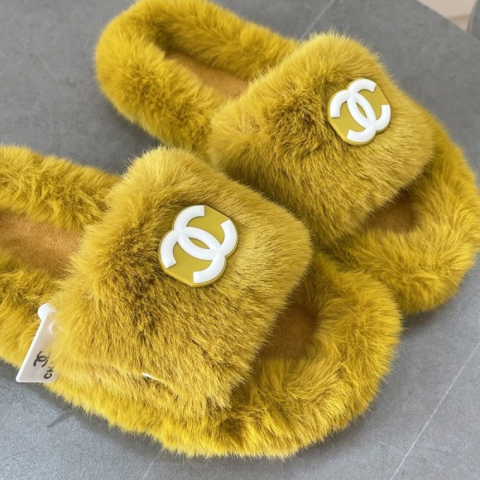 Chanel Hairy slippers 0012 (2022)