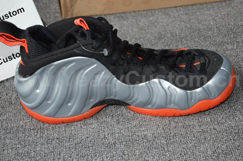Authentic Nike Air Foamposite One Silver Red