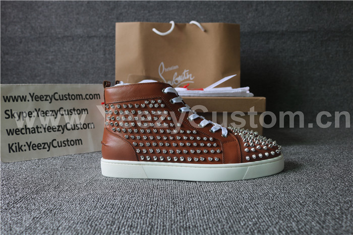 Super High End Christian Louboutin Flat Sneaker High Top(With Receipt) - 0086