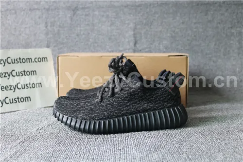 Authentic Adidas Yeezy Boost 350 Pirate Black GS