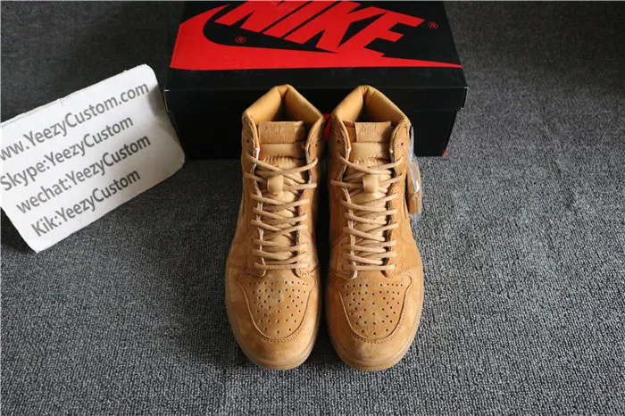 Authentic Air Jordan 1  Wheat