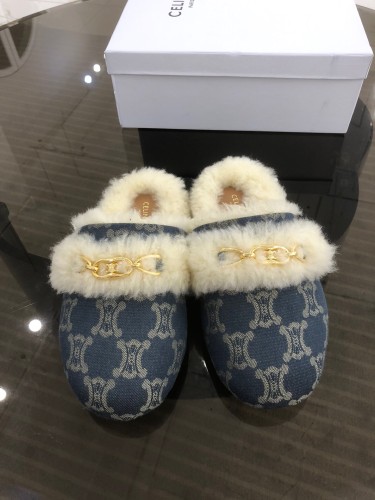 CELINE Hairy slippers 004 (2021)