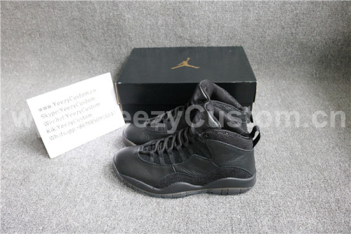 Authentic Air Jordan 10  OVO  Black