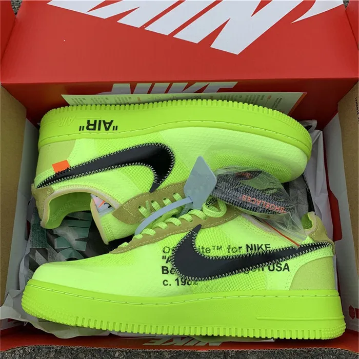 Authentic OFF-WHITE x Nike Air Force 1 “Volt”