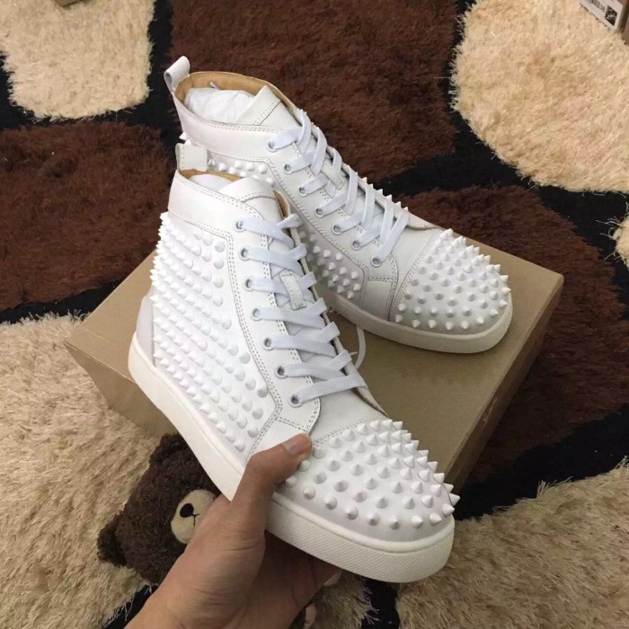 Super High End Christian Louboutin Flat Sneaker High Top(With Receipt) - 0162