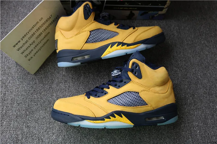 Authentic Air Jordan 5 Michigan Inspire