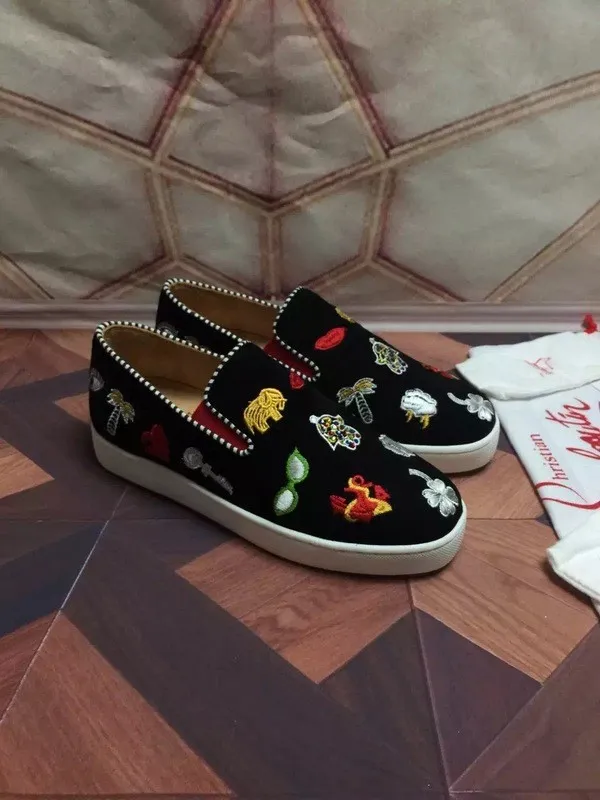 Super High End Christian Louboutin Flat Sneaker Low Top(With Receipt) - 0033