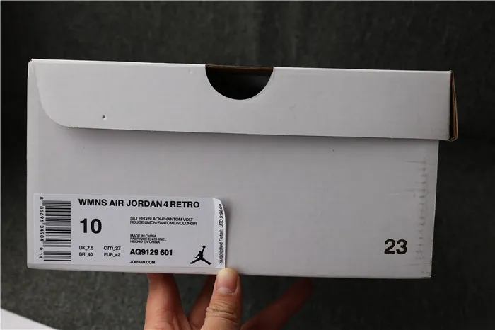 Authentic Air Jordan 4 Retro Silt Red