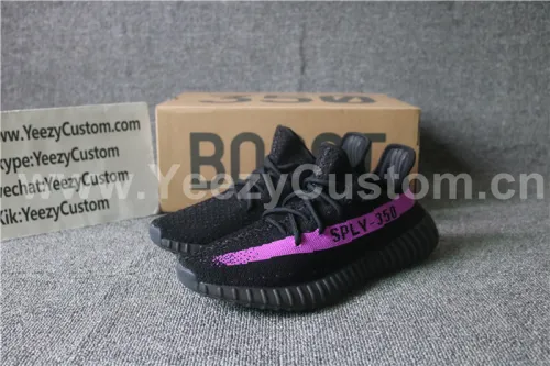Authentic Adidas Yeezy Boost 350 V2 Black Purple GS