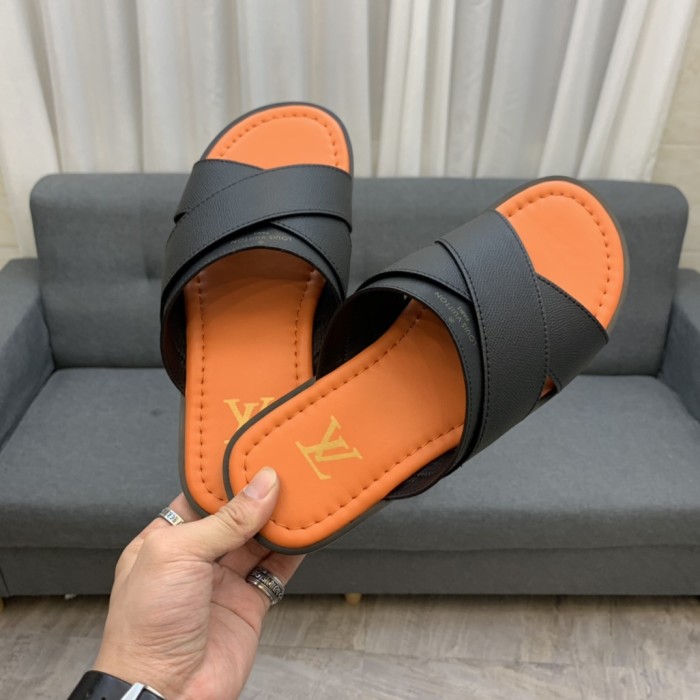 LV Slipper men Shoes 0060（2021）