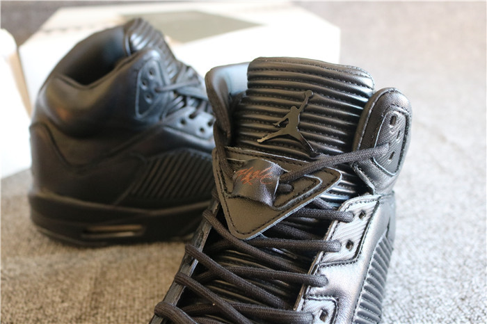 Authentic Air Jordan 5 All Black
